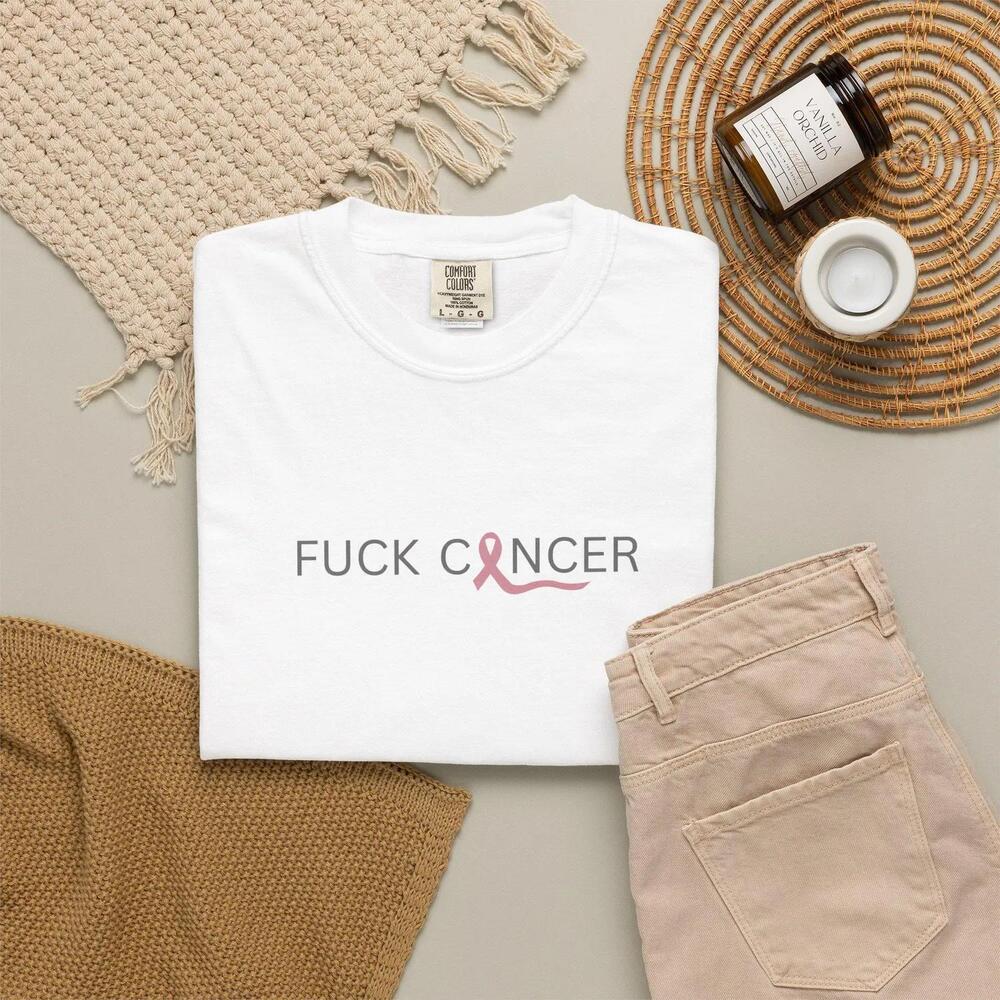 F Ck Cancer Shirt Support Tee, Chemo Patient Gift, Ribbon